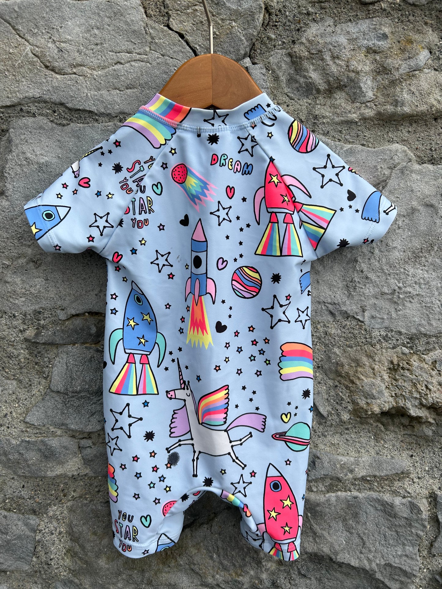 Rockets blue swimsuit&hat   6-9m (68-74cm)