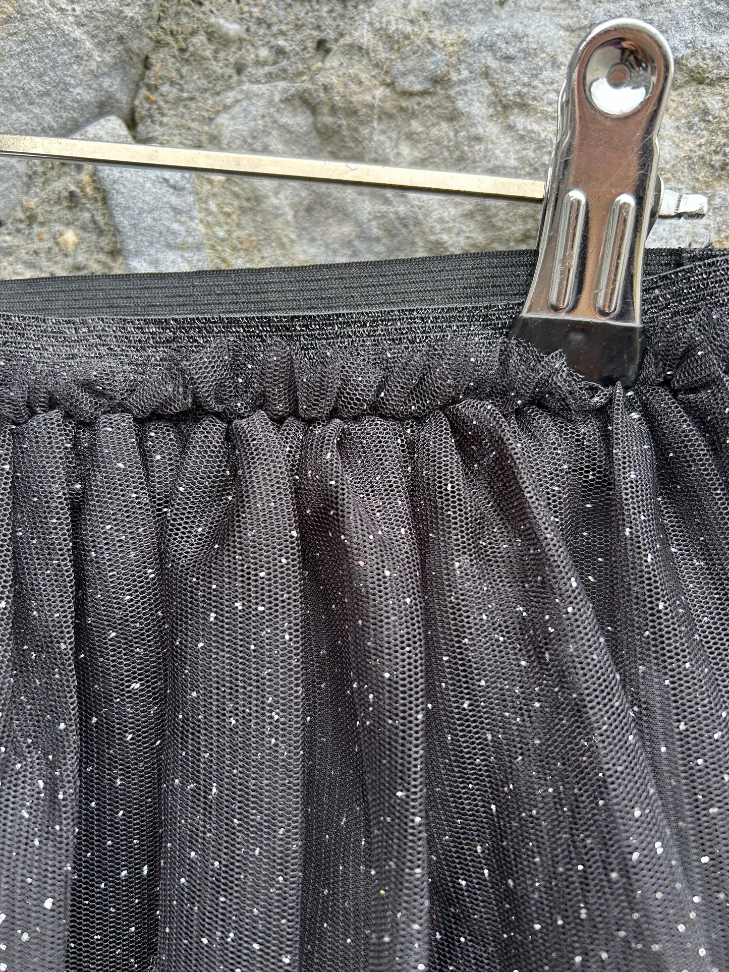 Black sparkly net skirt  12-13y (152-158cm)