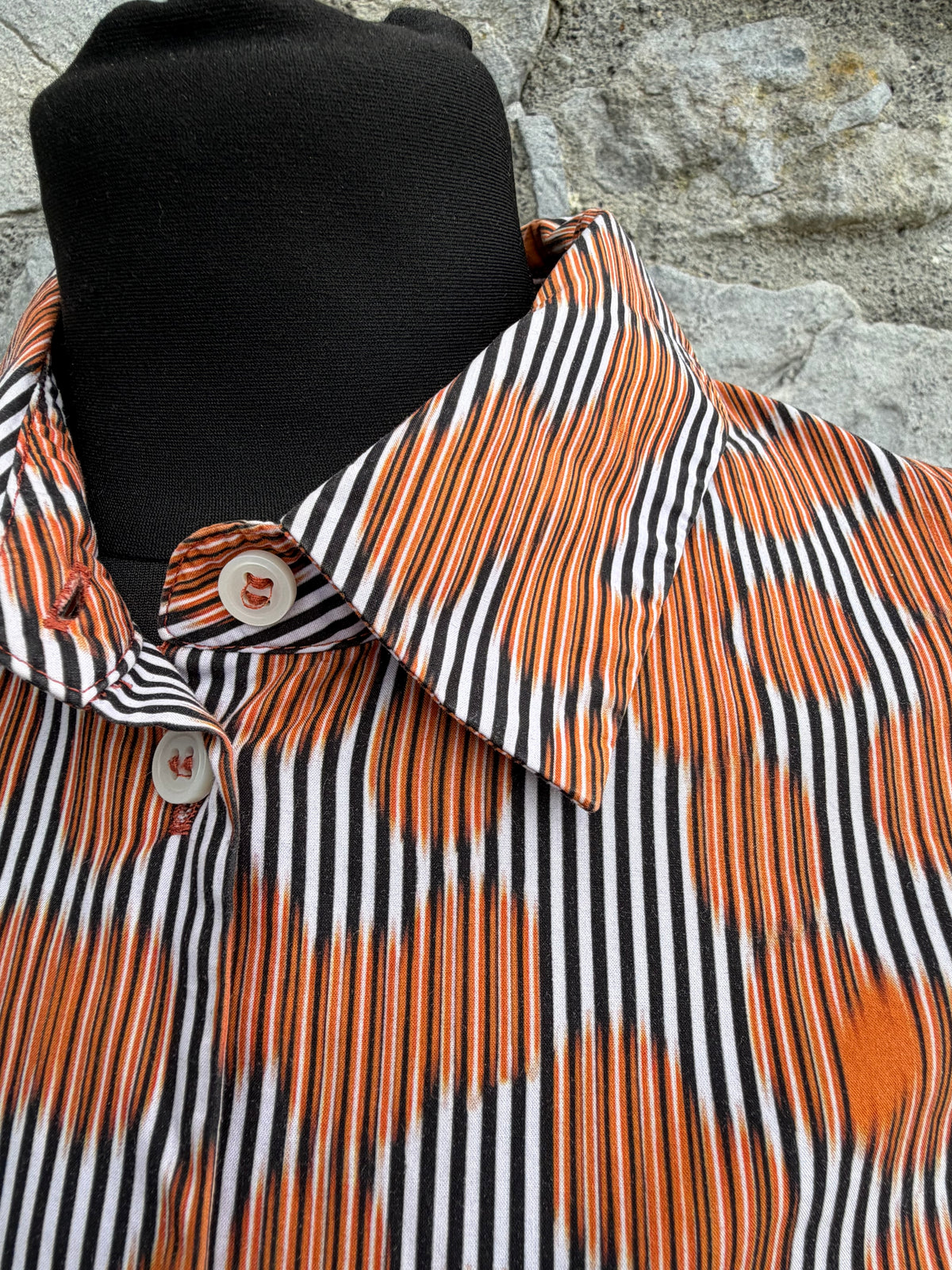 Orange abstract dot shirt uk 6-8