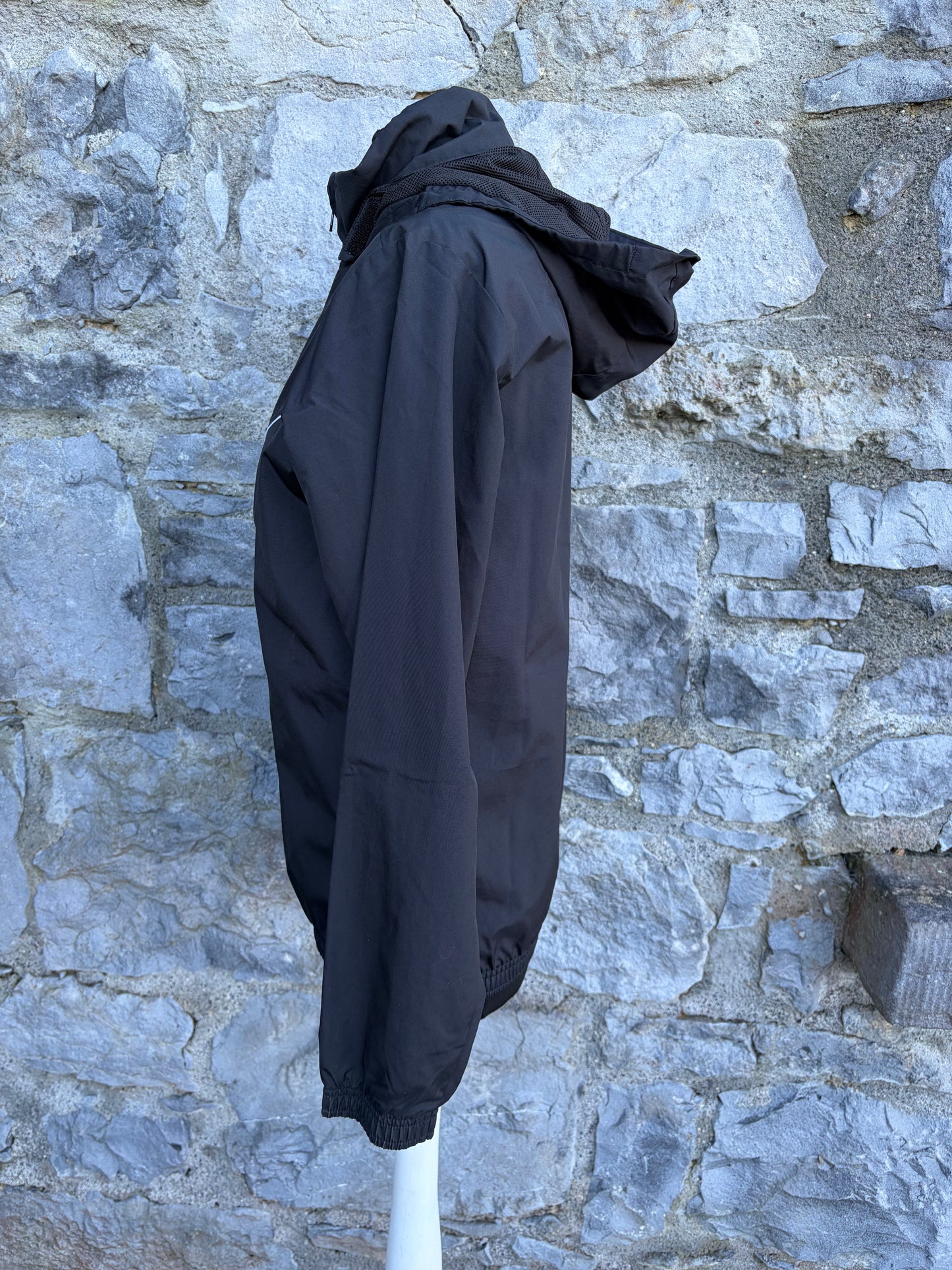 Team rise All Weather black Jacket  13-14y (158-164cm)