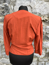 Load image into Gallery viewer, 80s rusty blouse uk 6-8

