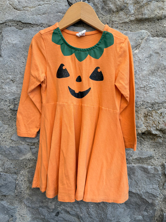 Pumpkin dress 9-12m (74-80cm)