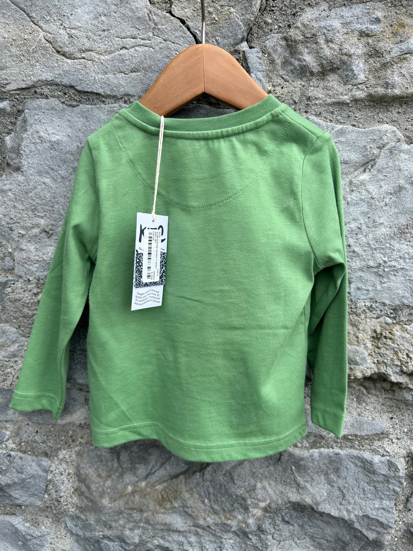 Long-sleeved t-shirt train engine  9-12m (74-80cm)
