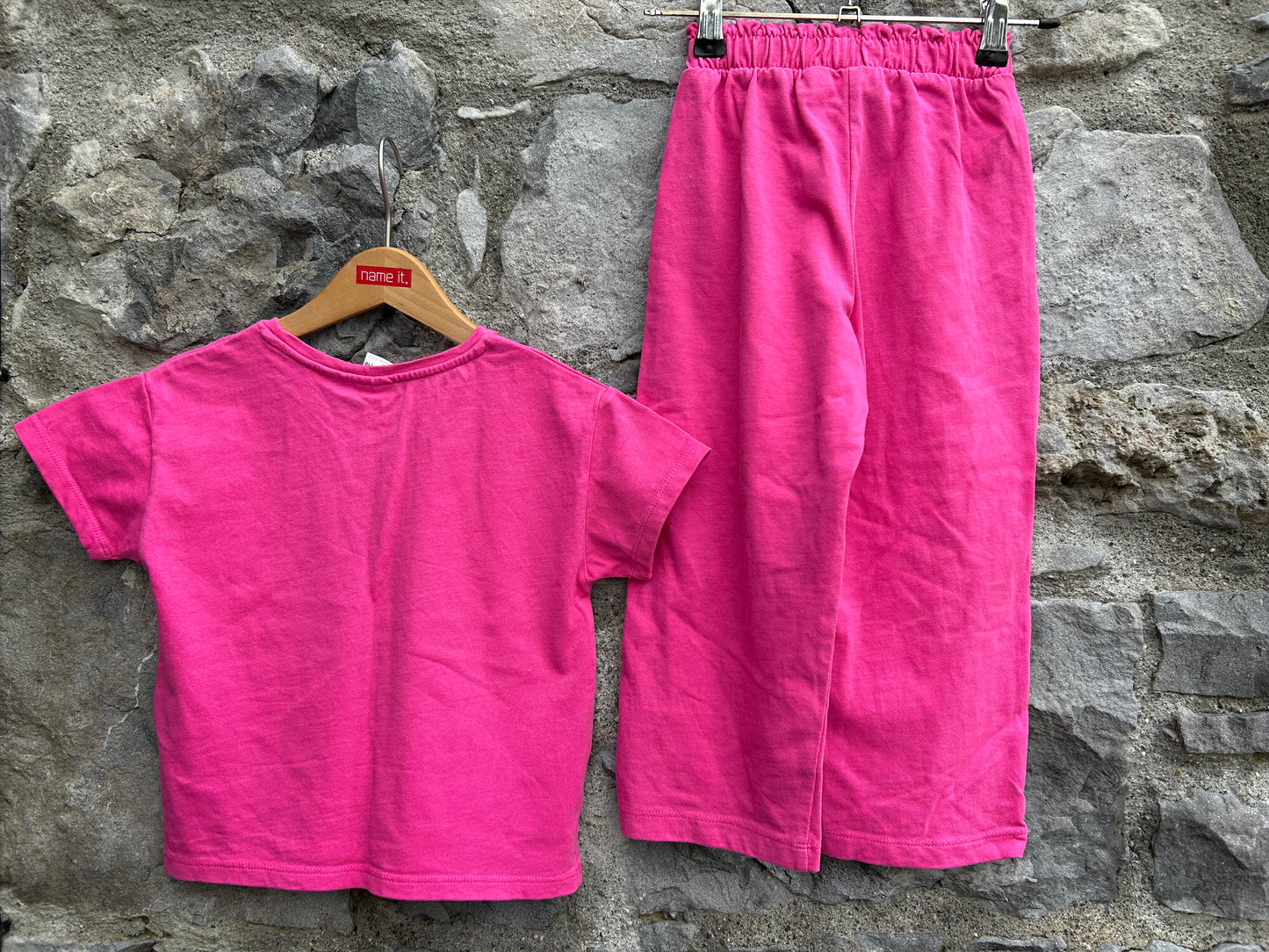 Pink T-shirts&pants  4-5y (104-110cm)