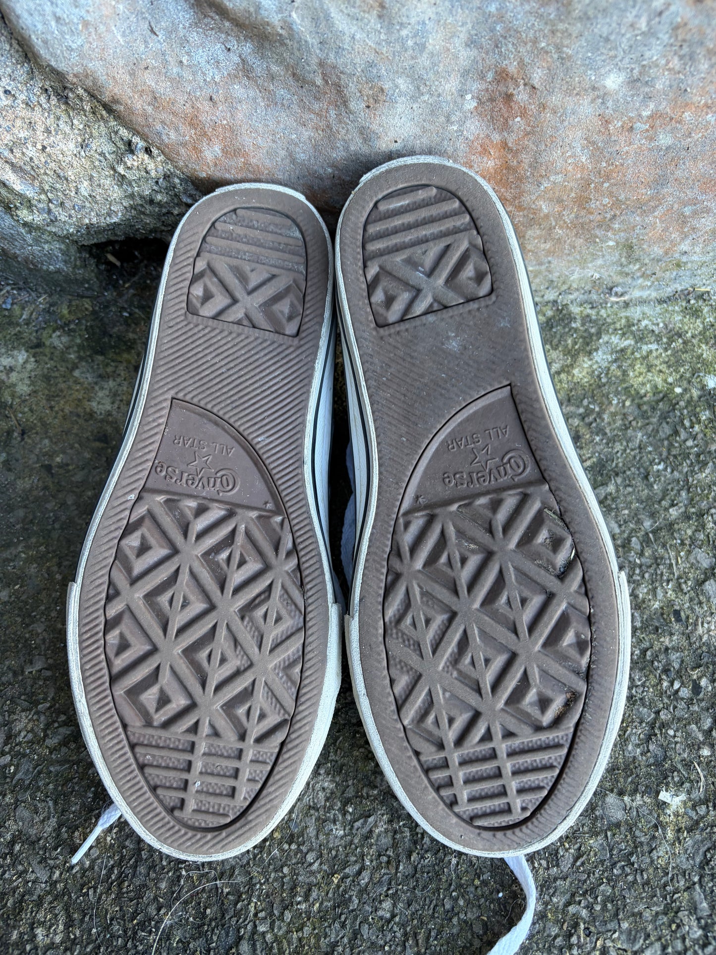 Silver glitter converse  uk 1.5 (eu 33.5)