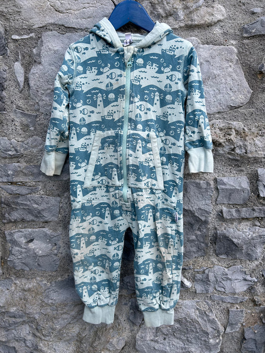 Green under the sea onesie  18-24m (86-92cm)