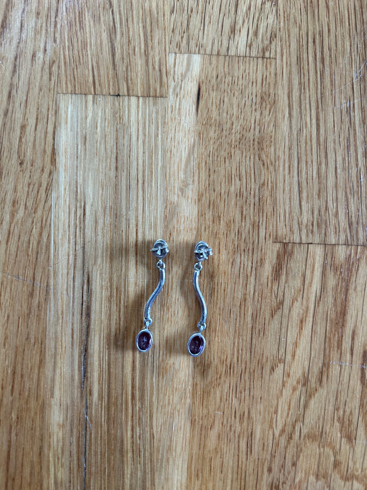 Amethyst drop earrings