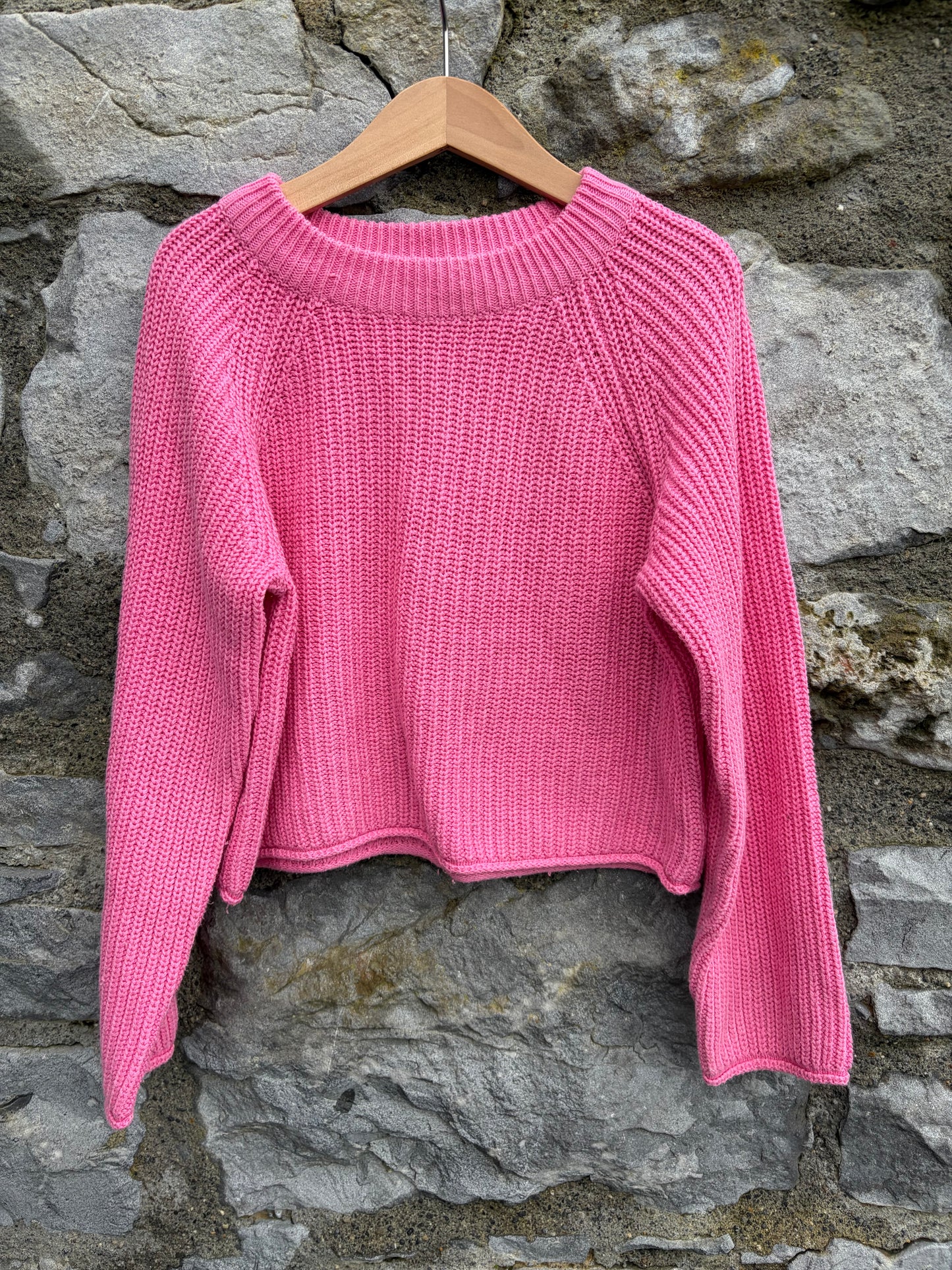 Cropped pink jumper  7-8y (122-128cm)