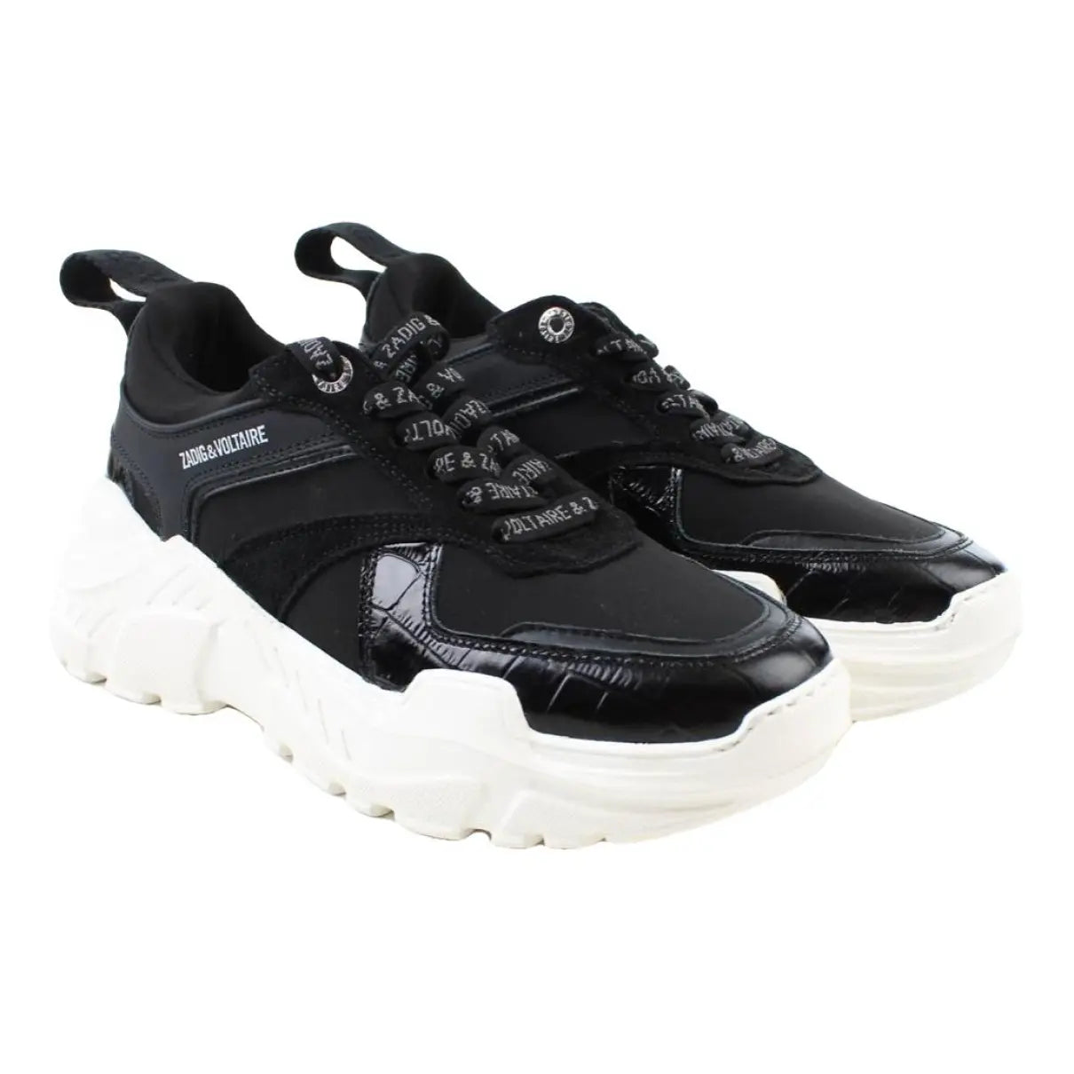 Black Zv1747 platform sneakers  uk 6 (eu 39)
