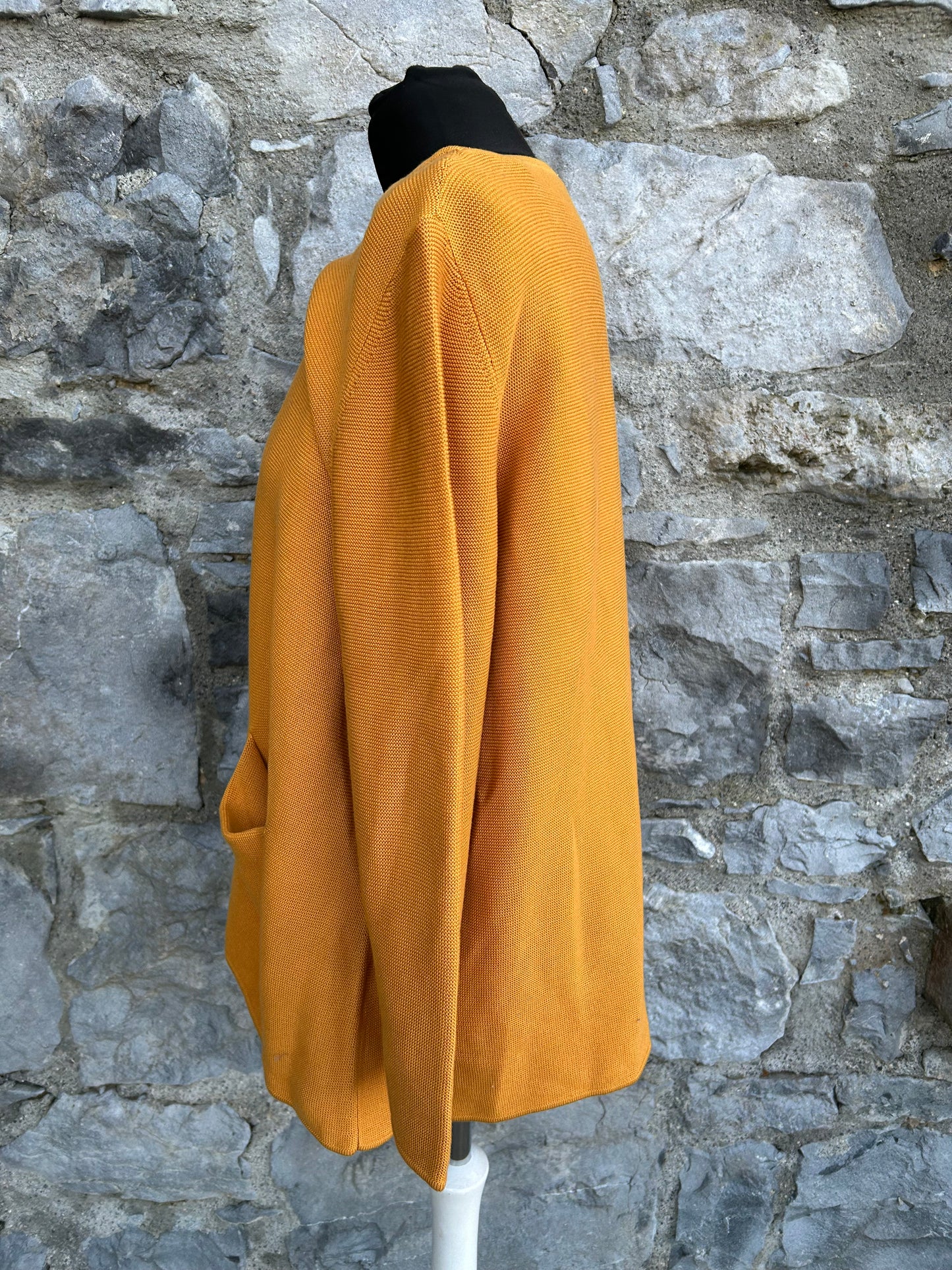 Mustard knitted oversize top uk 14-16