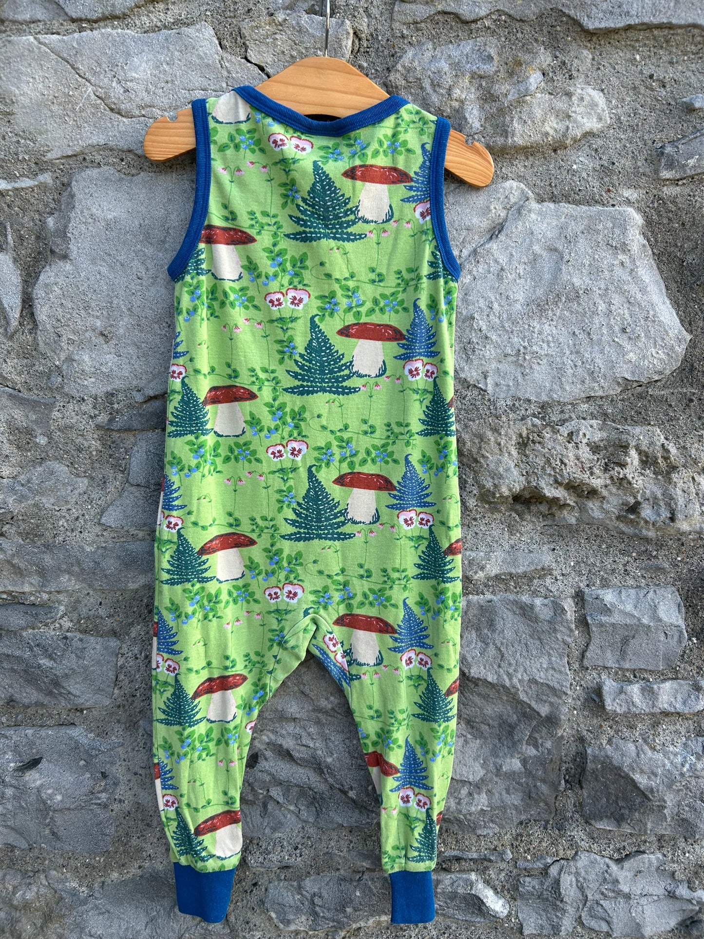 Dungarees Linnaea Jade Lime  12m (80cm)