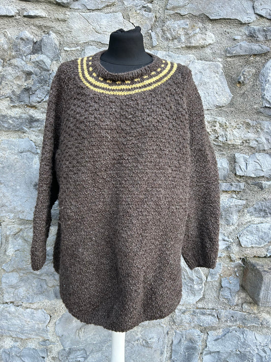 80s brown jumper Medium or uk 16