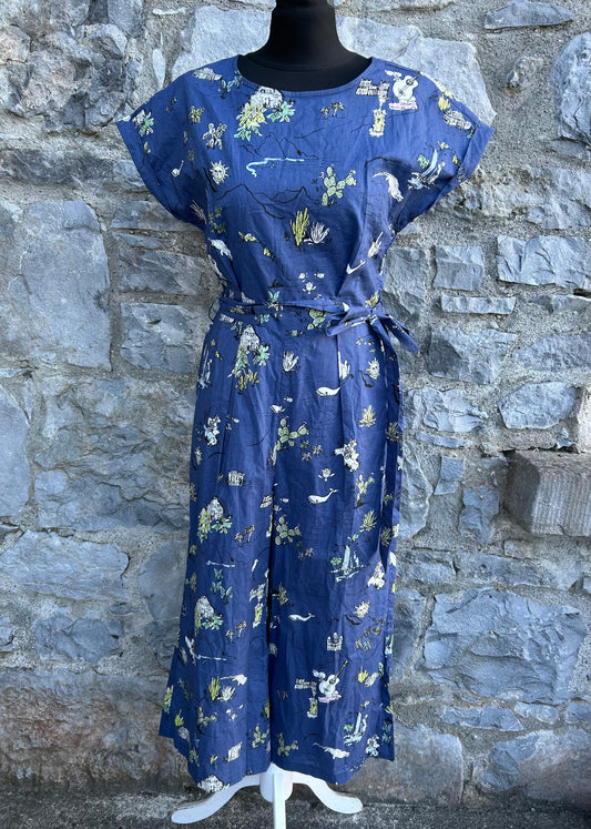 Mexican Countryside navy jumpsuit uk 8-10