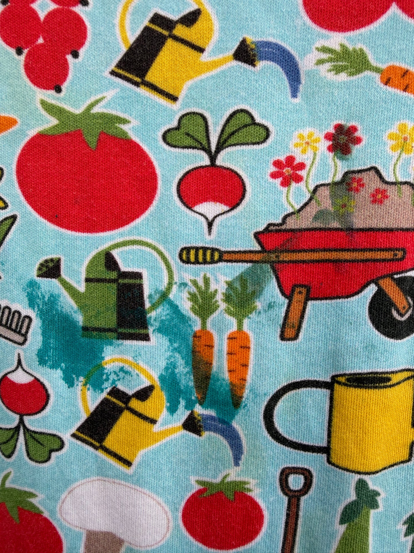 Vegetable patch dungarees  4y (104cm)