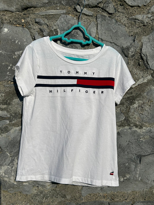 TH white logo T-shirt 7-8y (122-128cm)