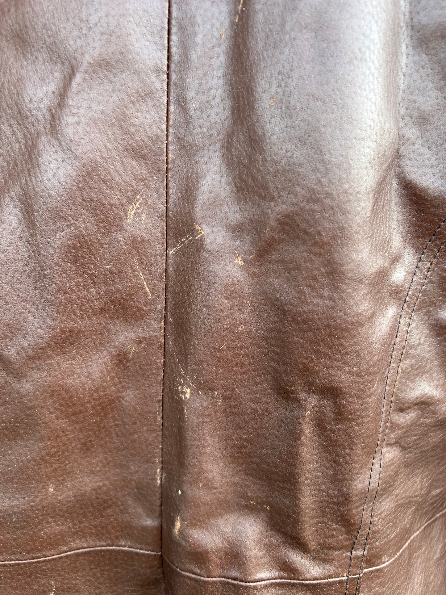 90s brown leather jacket uk 12