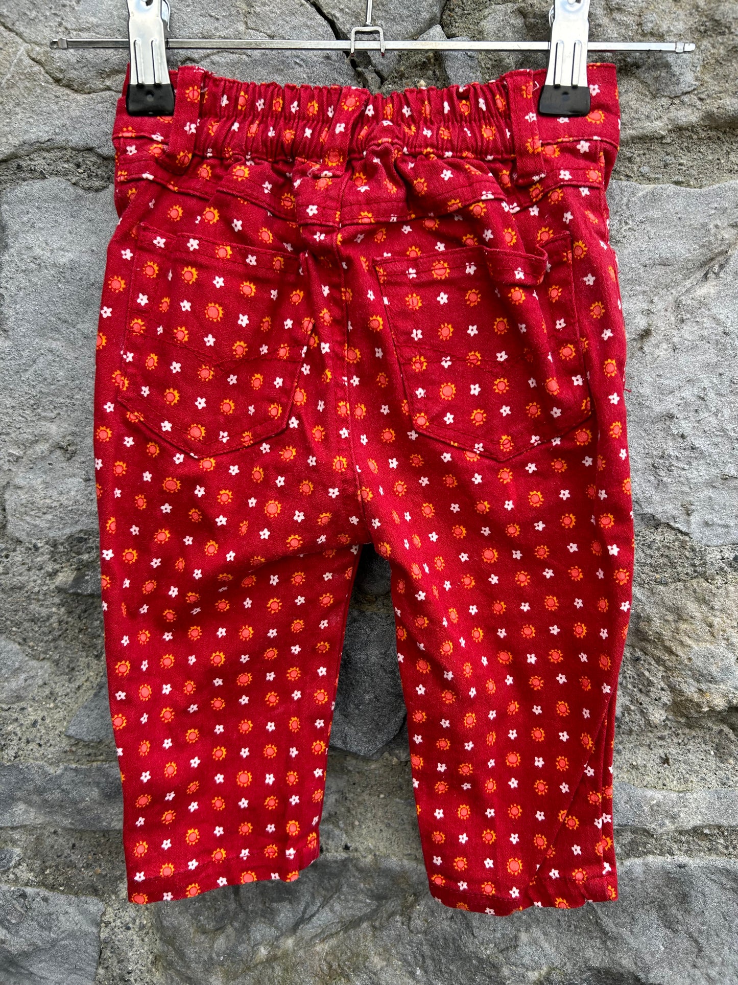 90s flower dots jeans   9-12m (74-80cm)