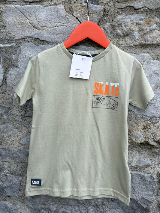 Skate khaki T-shirt 4y (104cm)