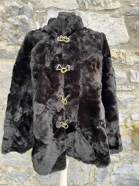 Black faux fur cape  free size