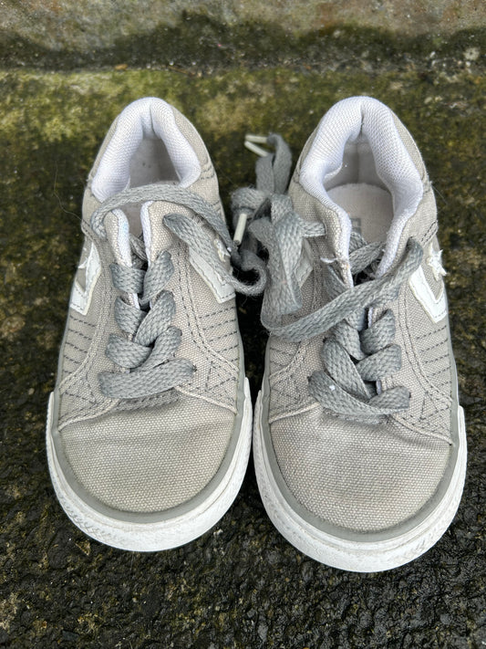 Grey fabric converse  uk 6 (eu 22)