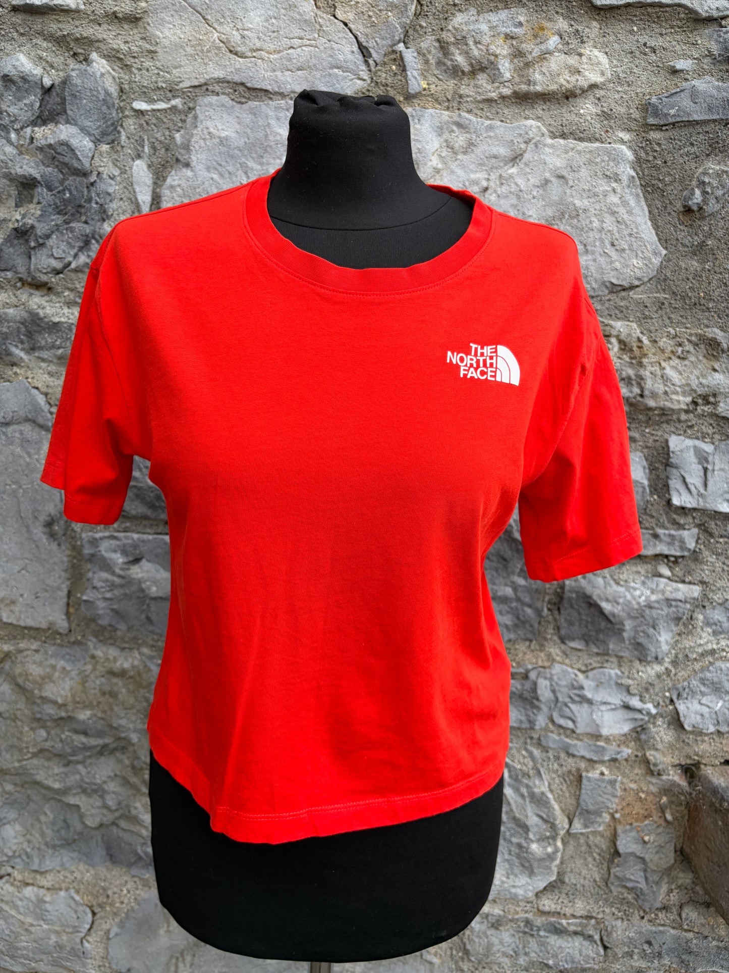 Red cropped T-shirt uk 6-8