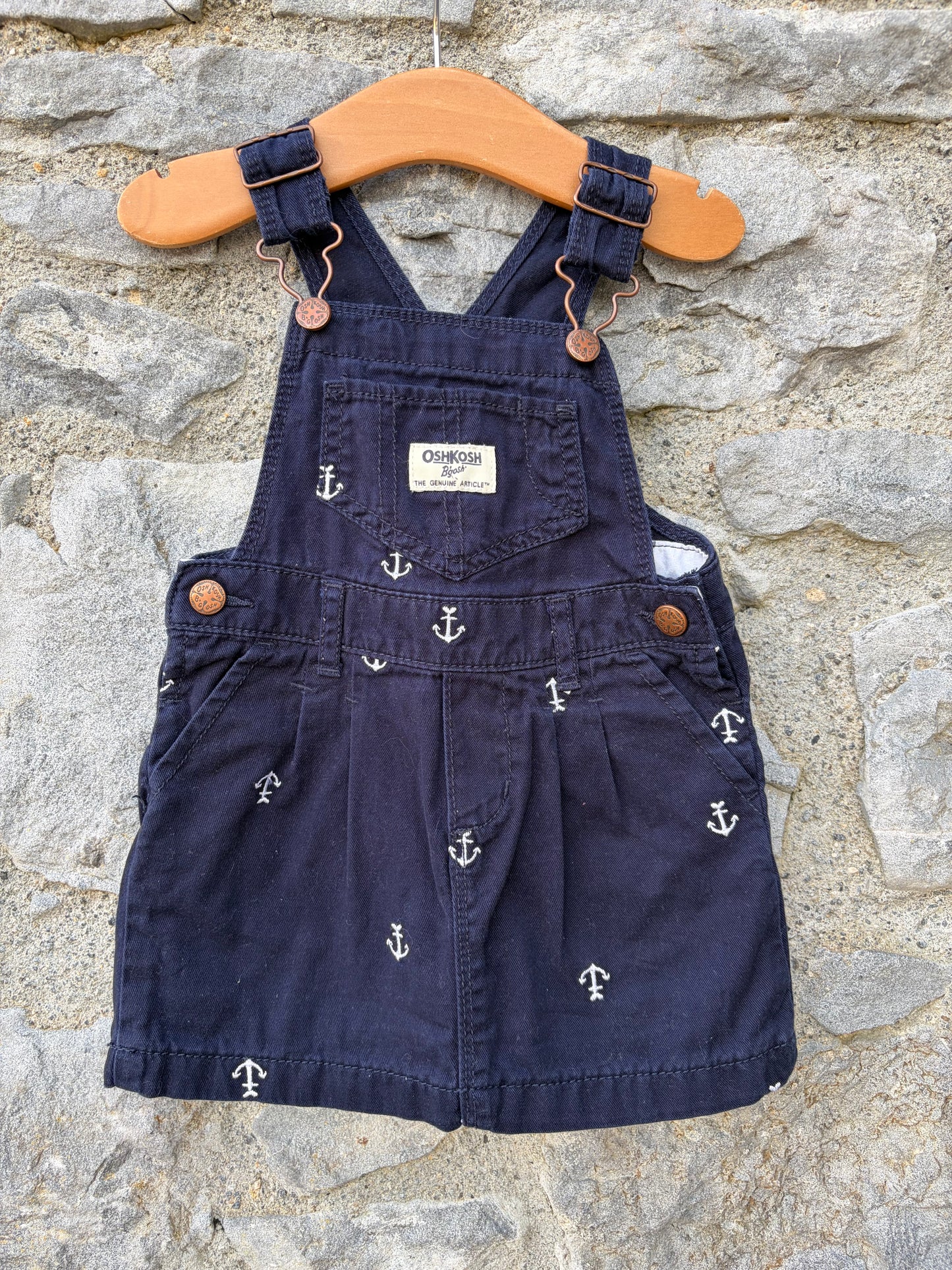 Anchor navy pinafore  12-18m (80-86cm)