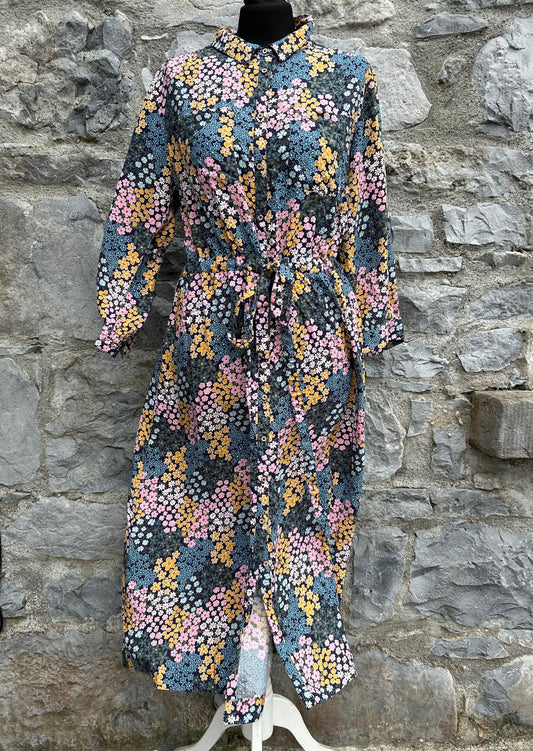 Colourful flowers shirt dress uk 14