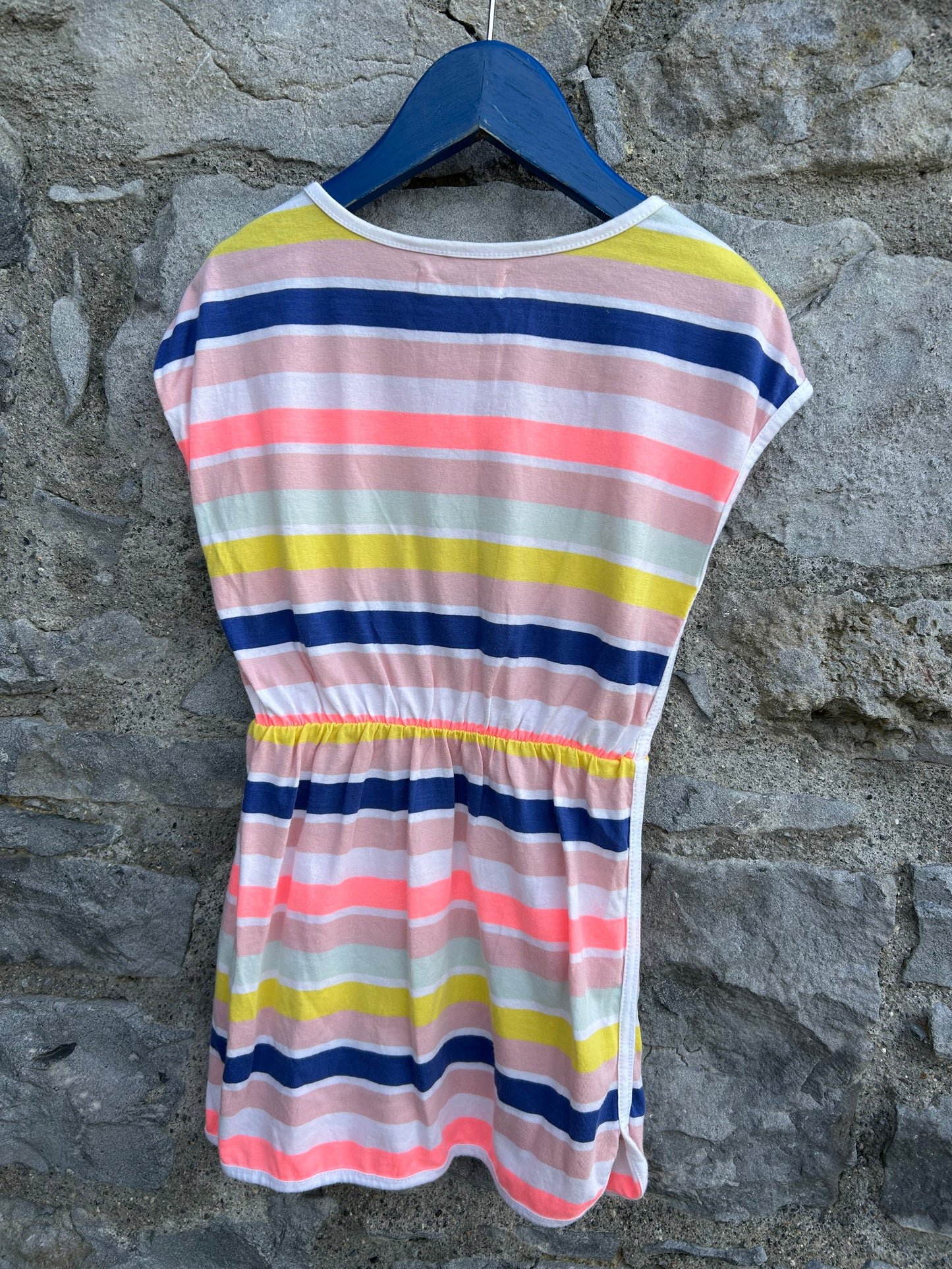 Pink stripy dress 5-6y (110-116cm)