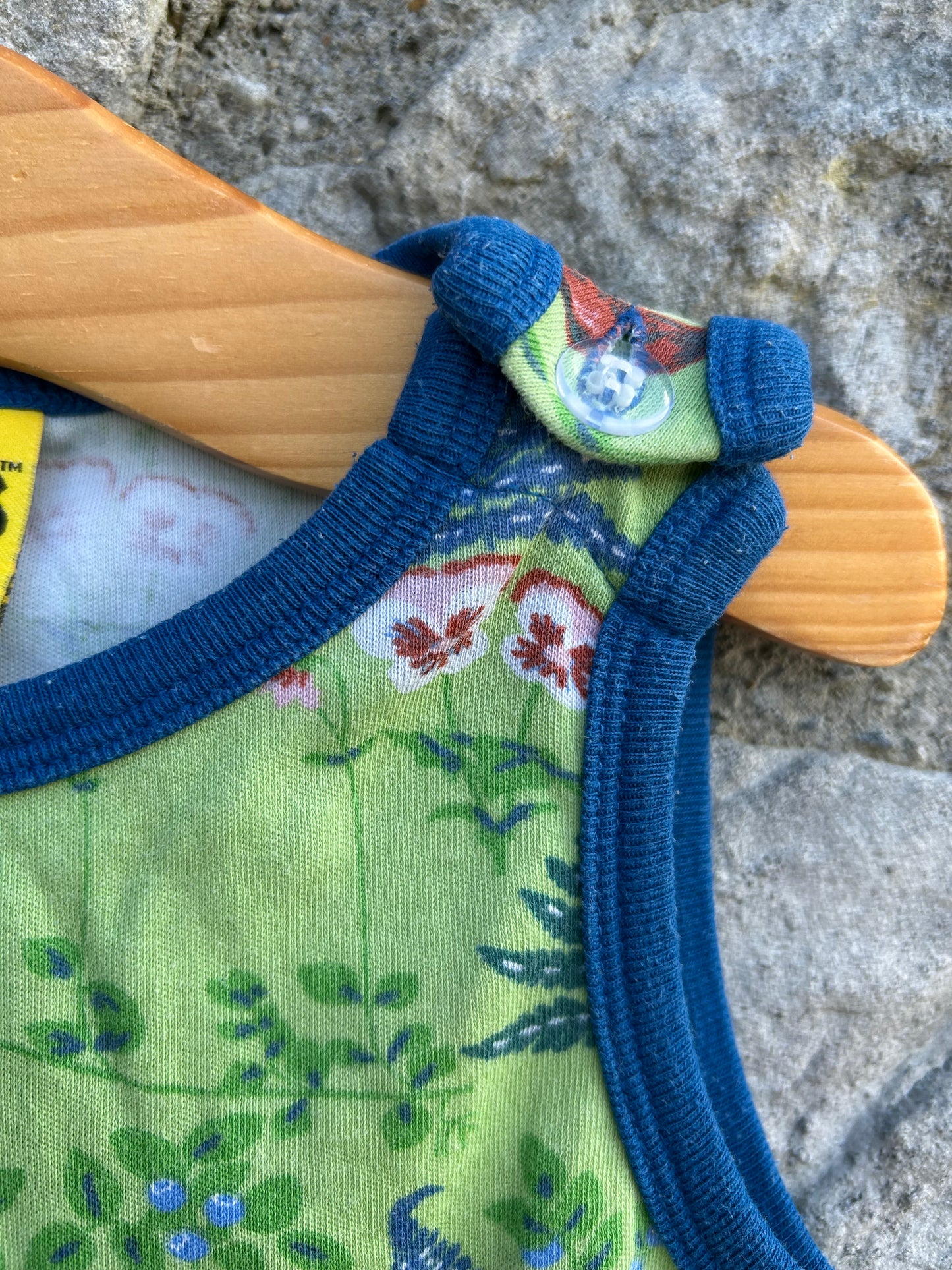 Dungarees Linnaea Jade Lime  12m (80cm)