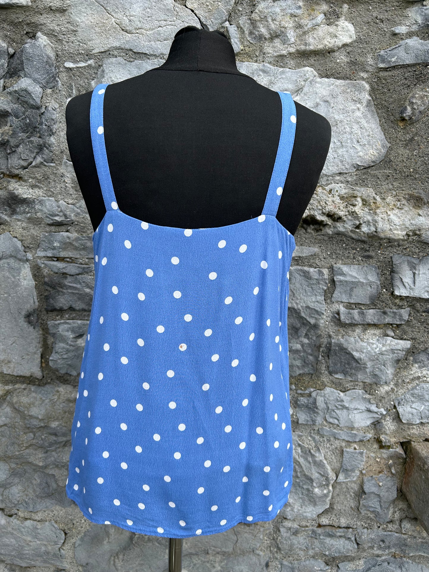 Blue spotty top uk 8