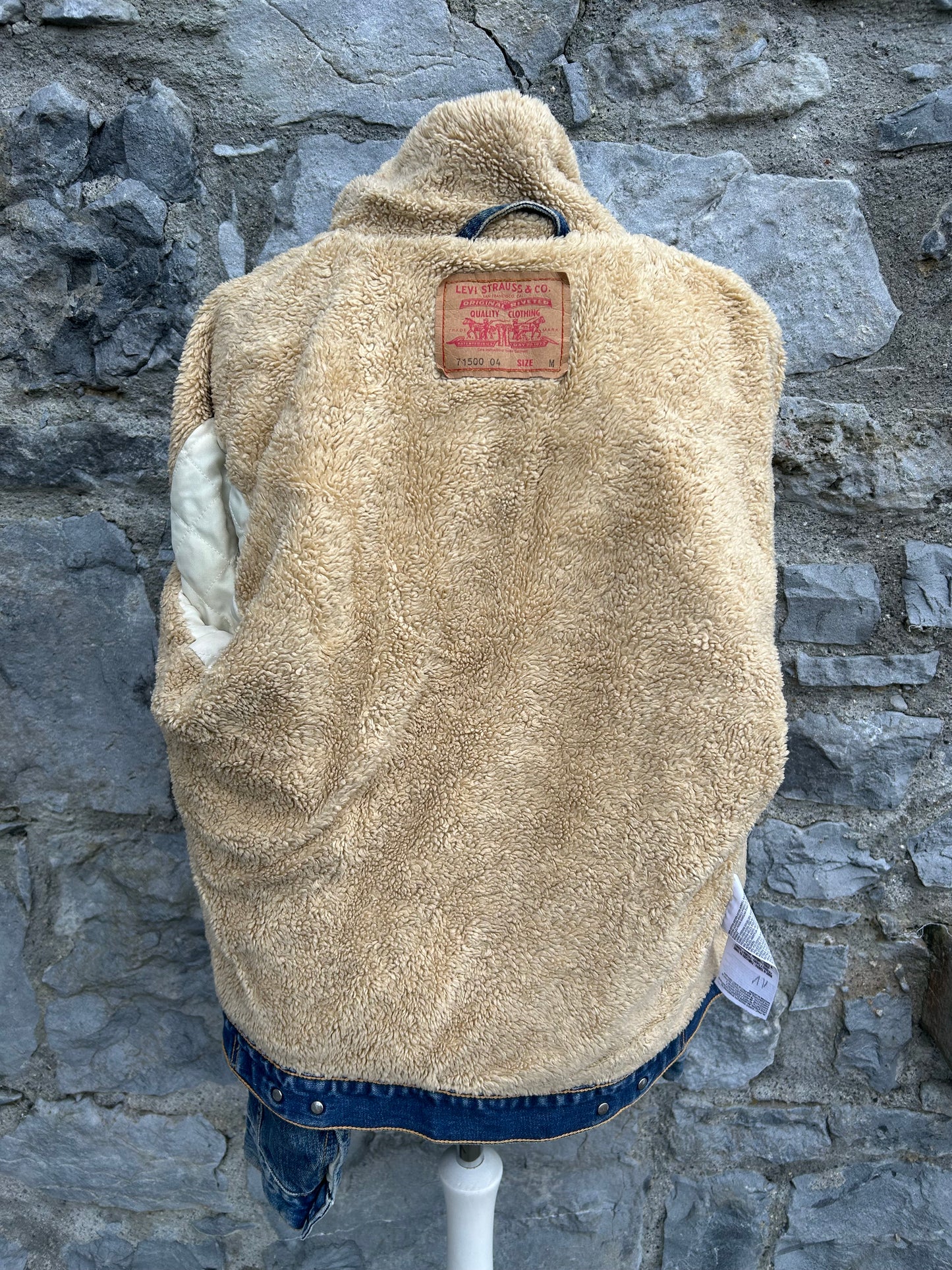 Sherpa Trucker denim jacket uk 8-10