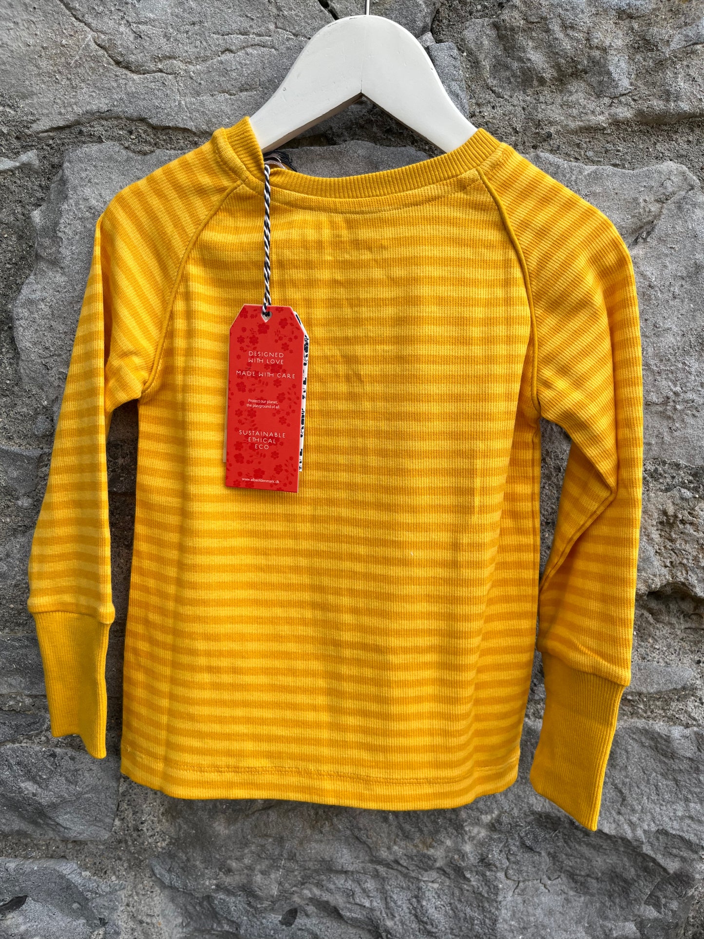 Small Stripes Daffodil top  3y (98cm)