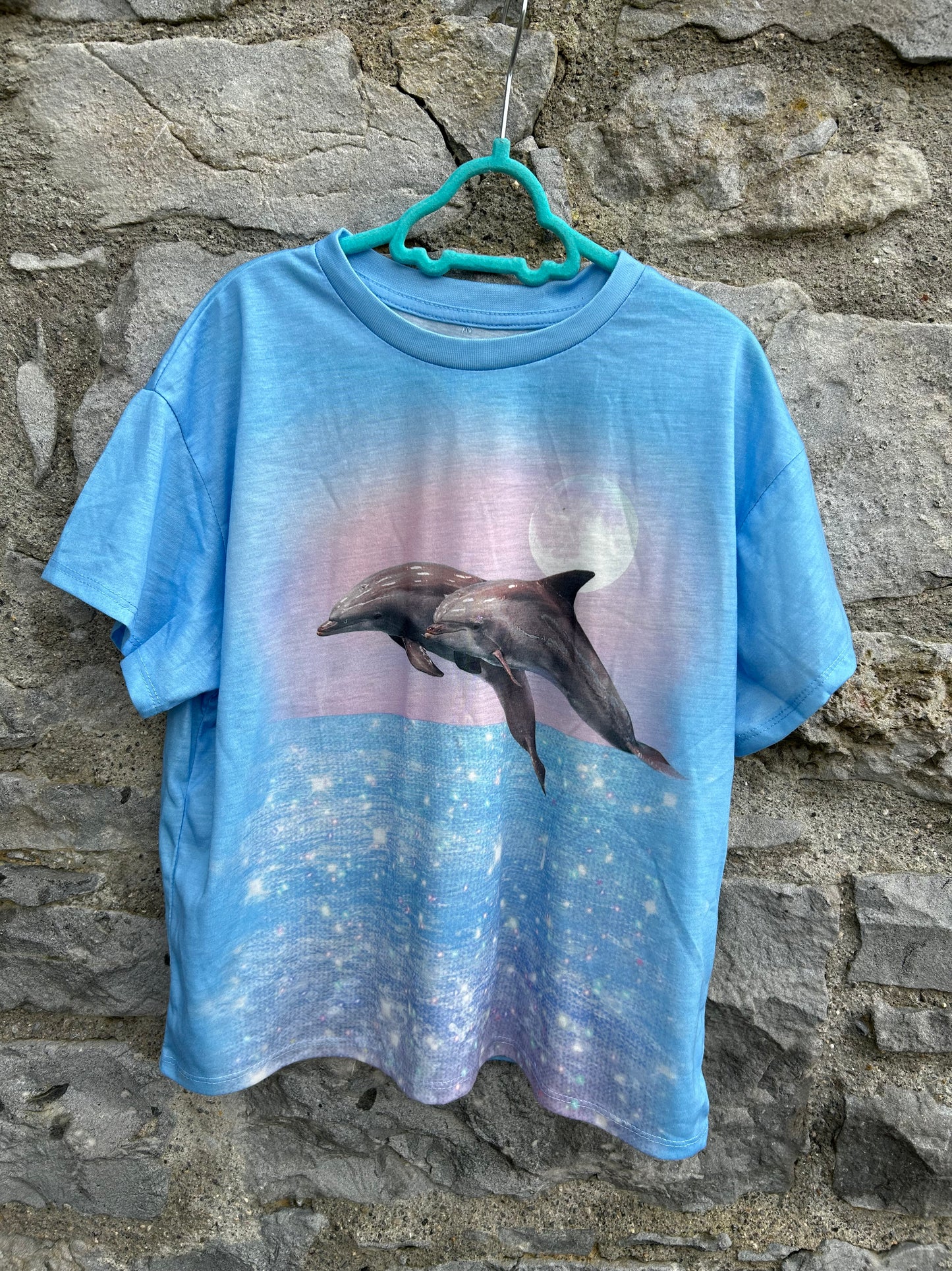 Blue dolphin T-shirt 11-12y (146-152cm)