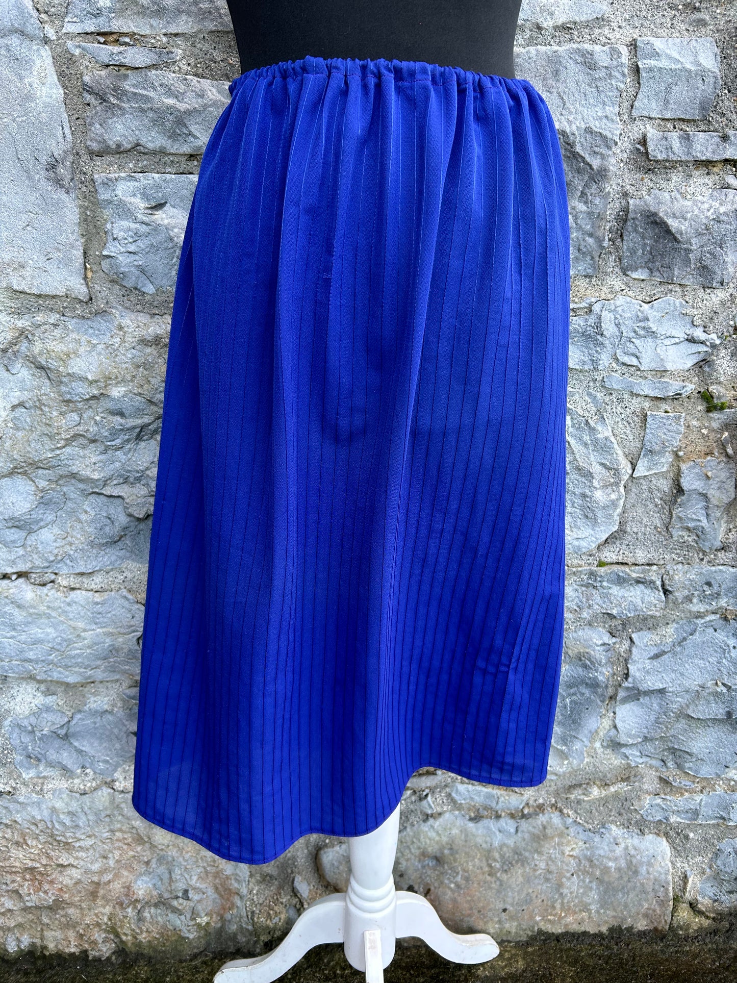 80s blue top&skirt uk 10-14