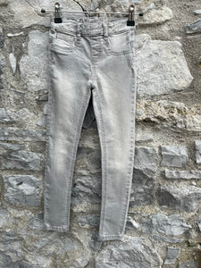Grey skinny jeggings  7-8y (122-128cm)