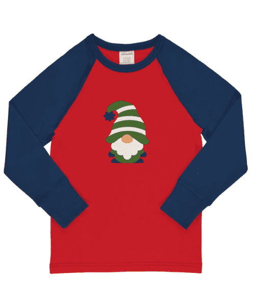 Raglan Swedish Santa Top  4-5y (104-110cm)