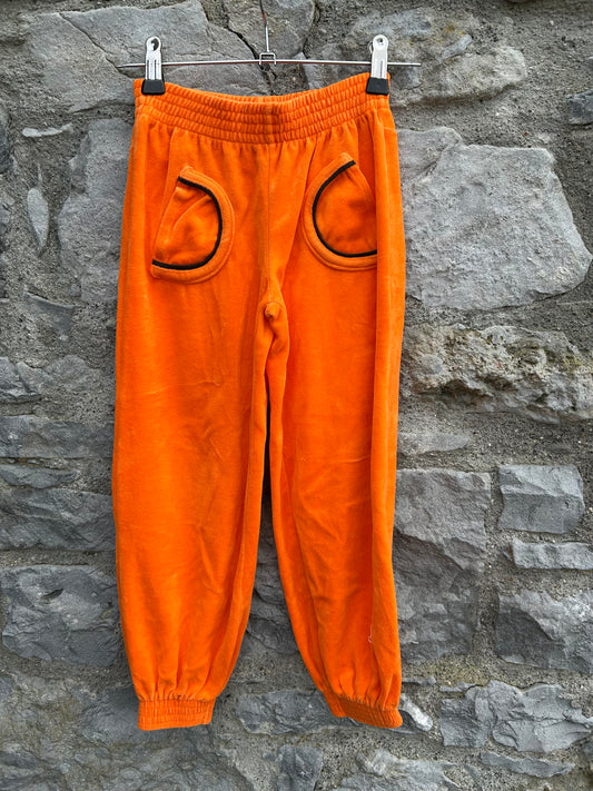 Orange velour pants  4-5y (104-110cm)