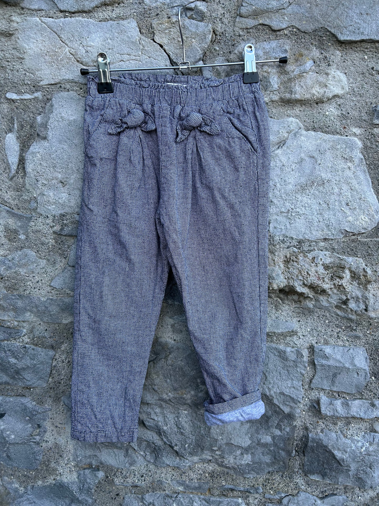 Small houndstooth print pants  3-4y (98-104cm)