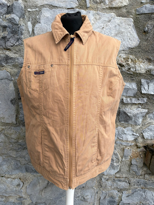 90s brown gilet uk 14