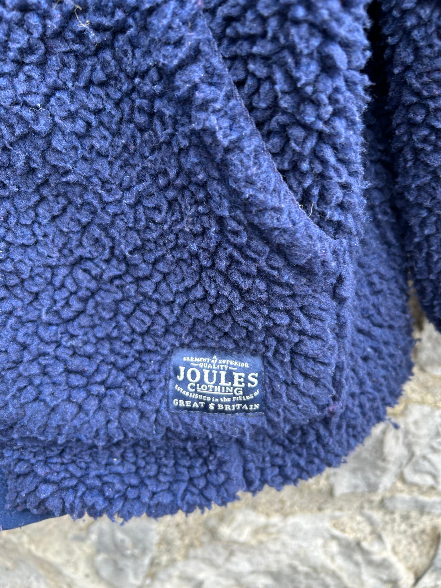 Reversible navy fleece  9-10y (134-140cm)