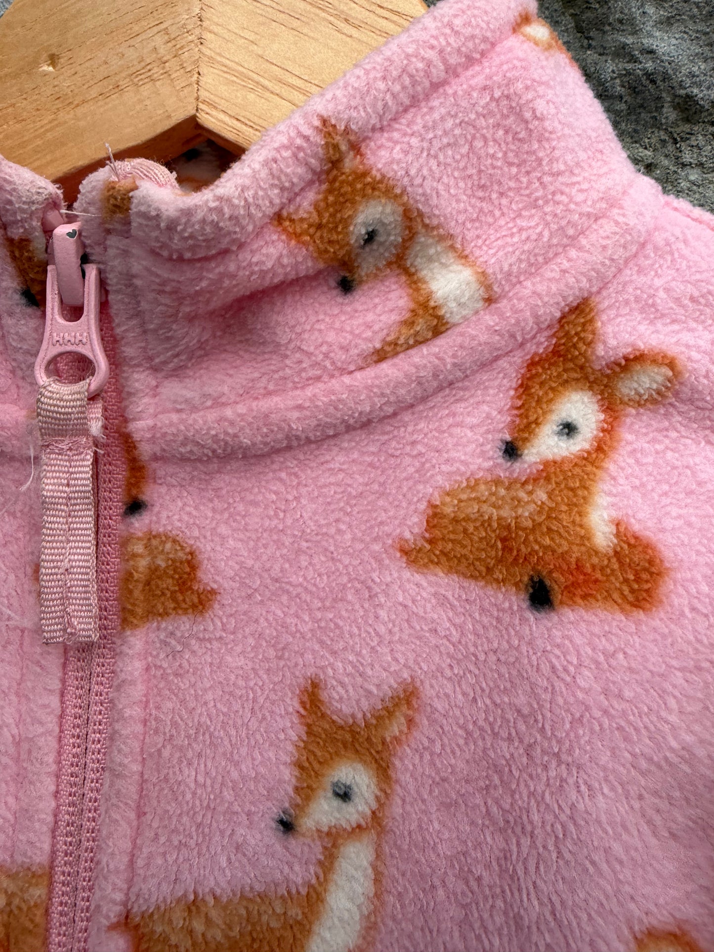 Fowl pink fleece  3-4y (98-104cm)