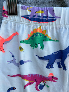 Dinosaurs white pjs  12-18m (80-86cm)