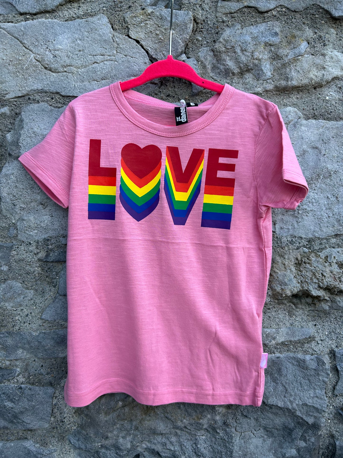 Love pink T-shirt  3-4y (98-104cm)