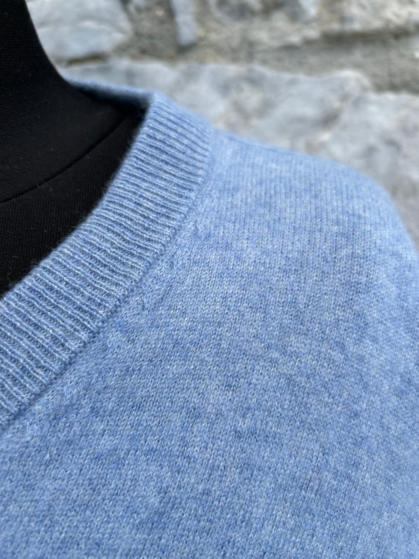 Blue cashmere jumper S/M