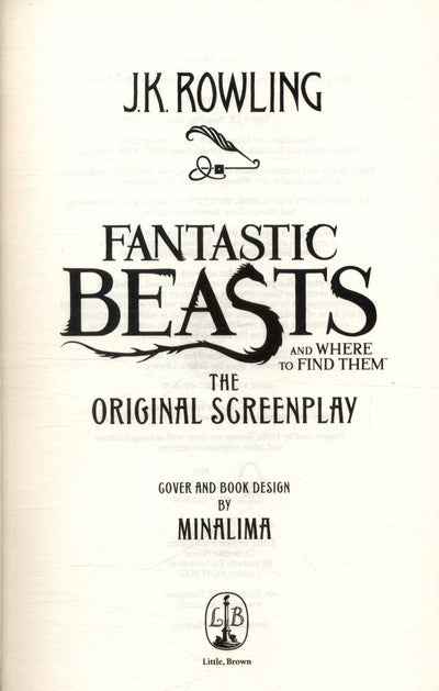 Fantastic beast the original screenplay by JK Rowling