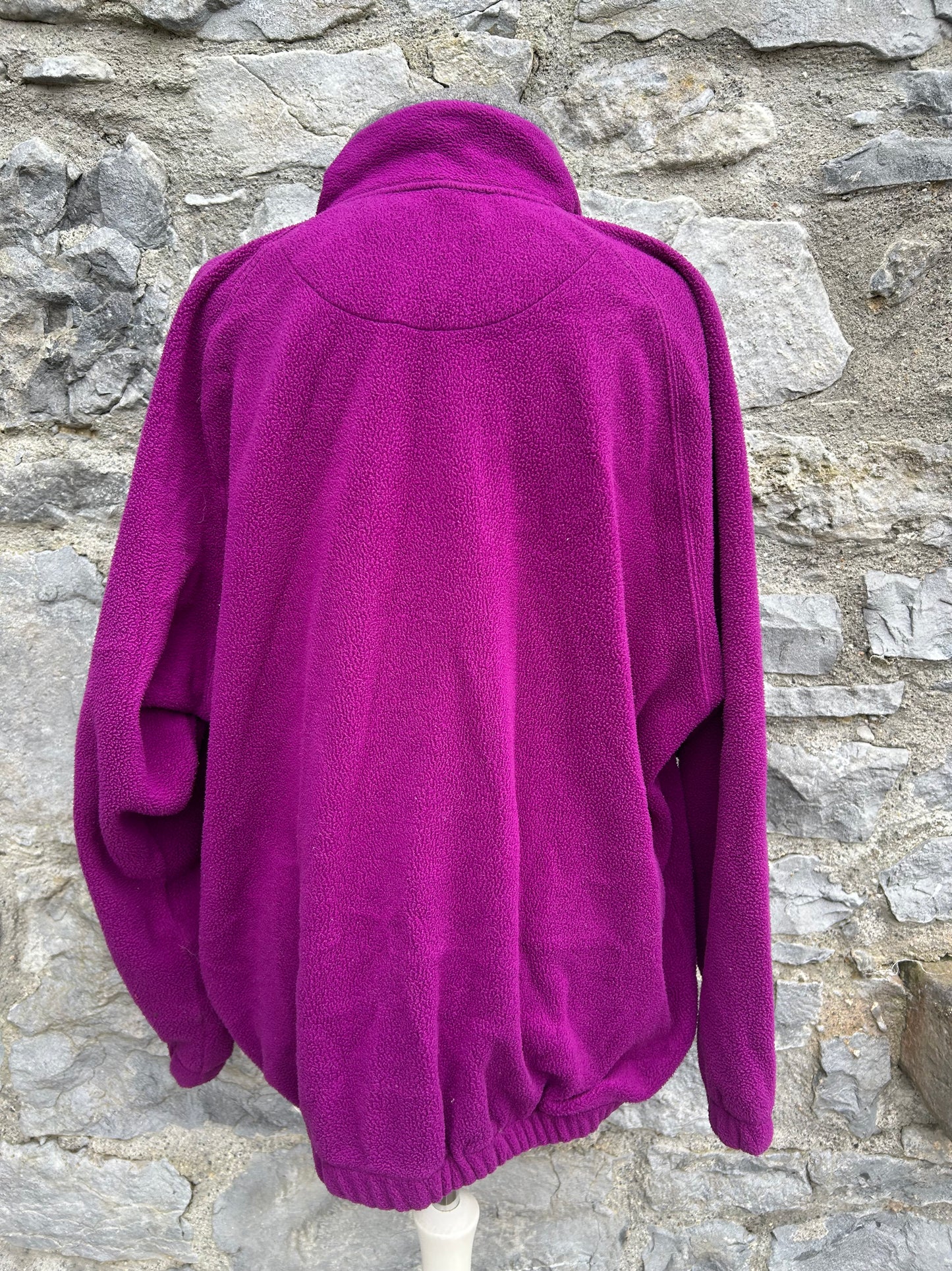 90s purple fleece Large