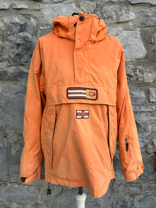 90s orange half zip jacket Medium