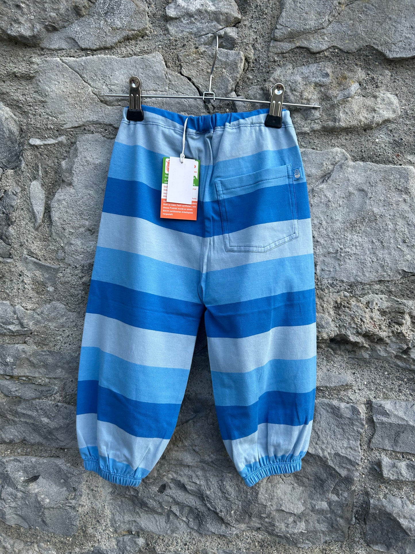 Blue stripy baggy pants  2y (92cm)
