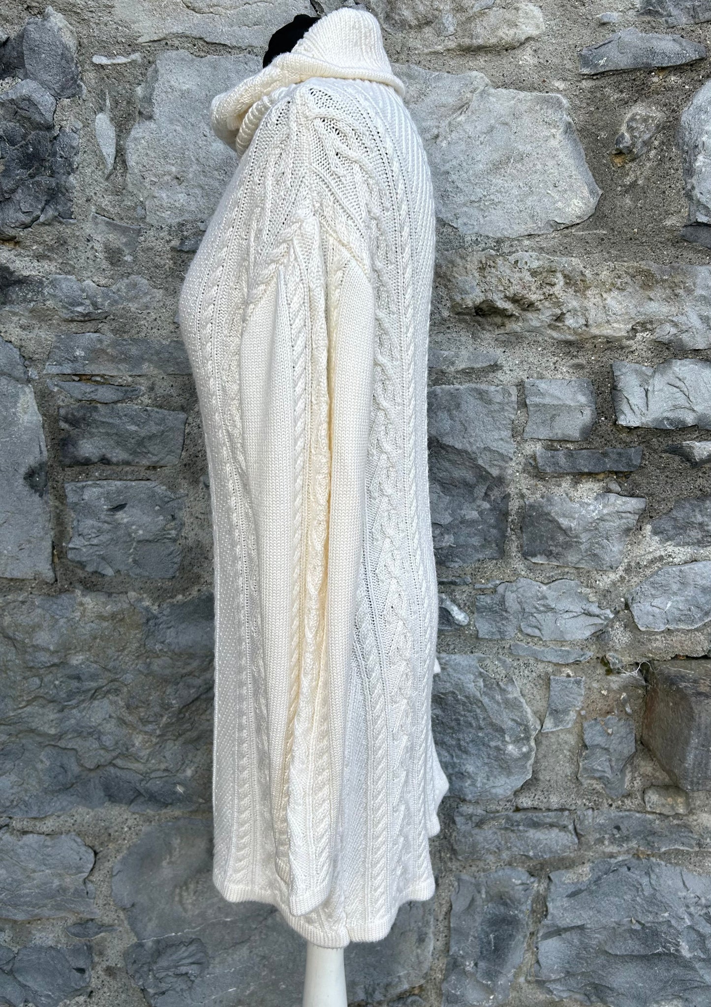 Cream knitted dress uk 14-18