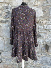 Load image into Gallery viewer, Paisley&amp;pattern dots dress uk 10-12
